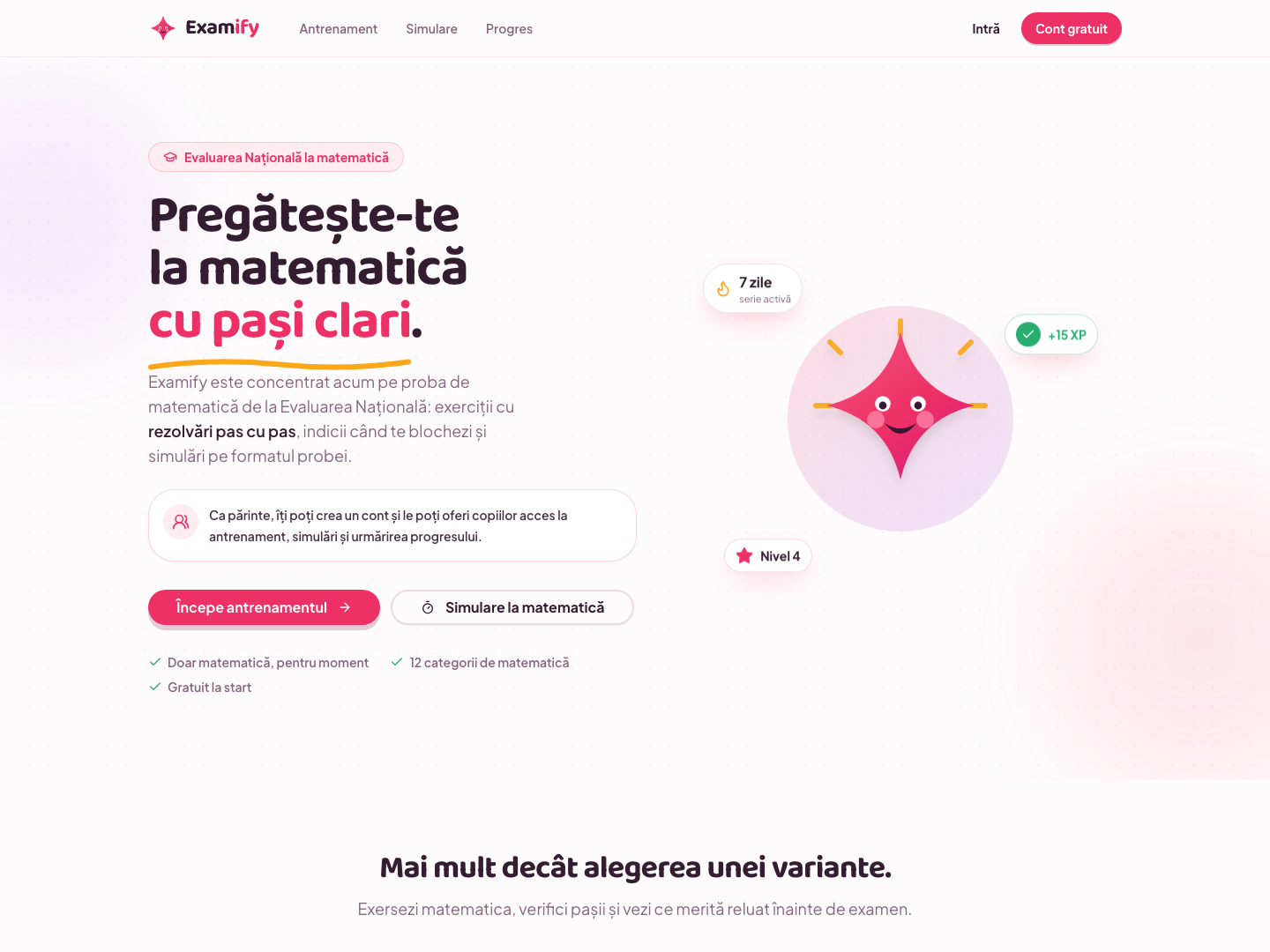 Screenshot of Examify