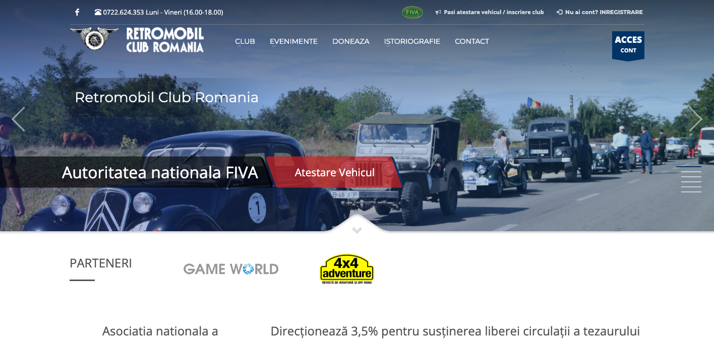 Screenshot of Retromobil Club Romania