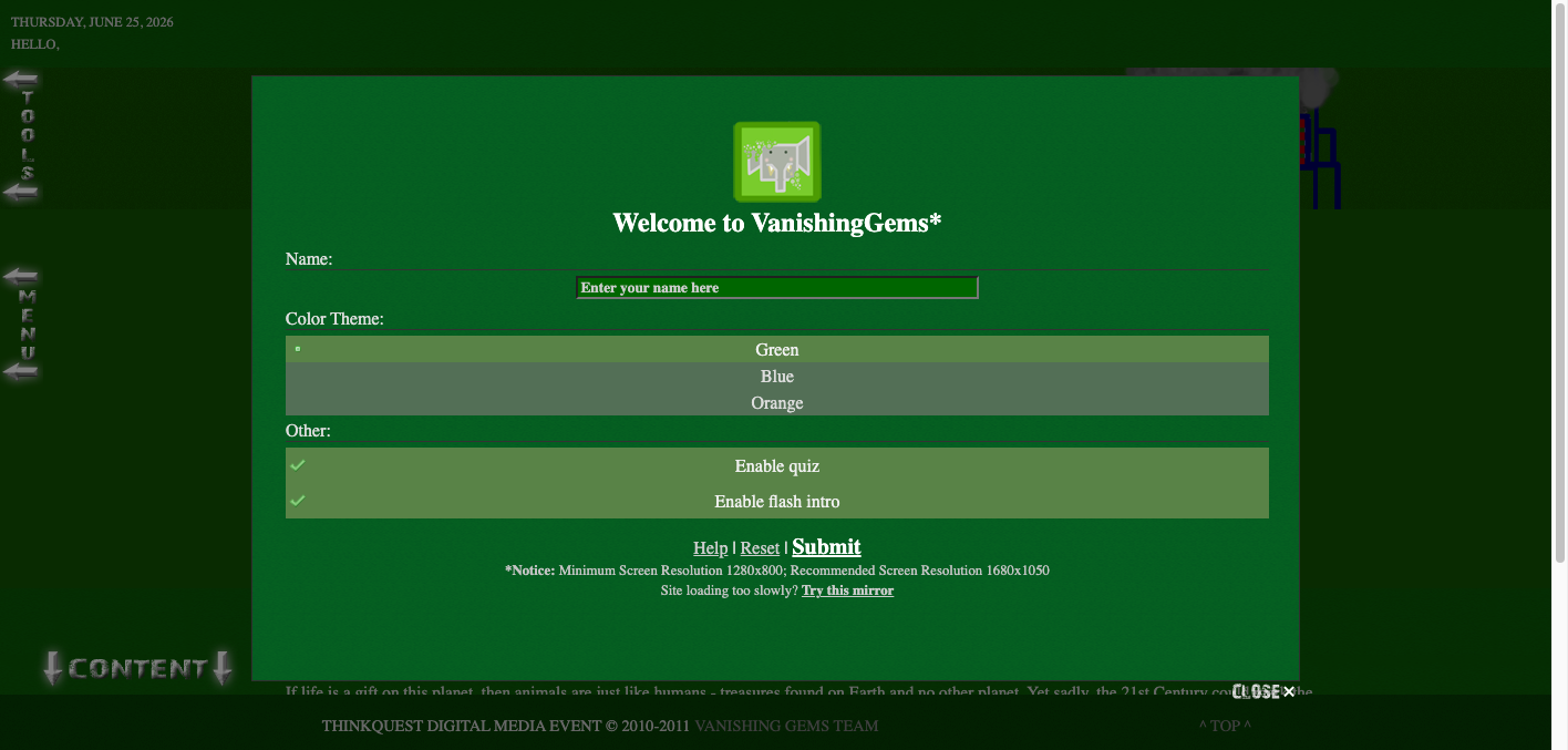 Screenshot of Vanishing Gems